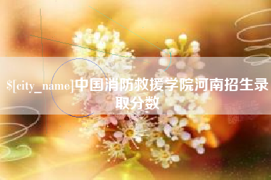 莱阳中国消防救援学院河南招生录取分数