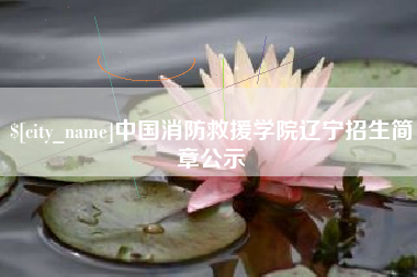 莱阳中国消防救援学院辽宁招生简章公示