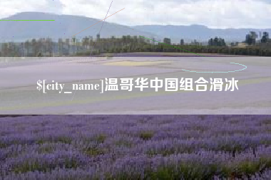 莱阳温哥华中国组合滑冰