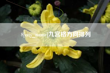 莱阳九宫格方向排列
