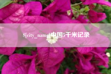 莱阳中国5千米记录