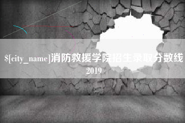 莱阳消防救援学院招生录取分数线2019