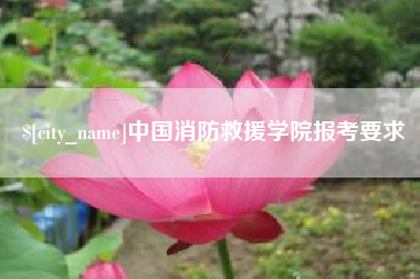莱阳中国消防救援学院报考要求