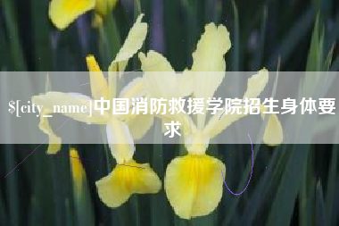 莱阳中国消防救援学院招生身体要求