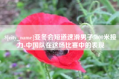莱阳亚冬会短道速滑男子5000米接力-中国队在这场比赛中的表现
