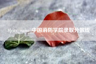 莱阳中国消防学院录取分数线