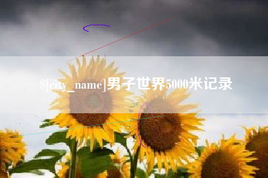 莱阳男子世界5000米记录