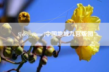 莱阳中国地域九宫版图