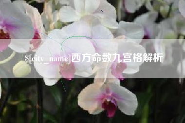 莱阳西方命数九宫格解析