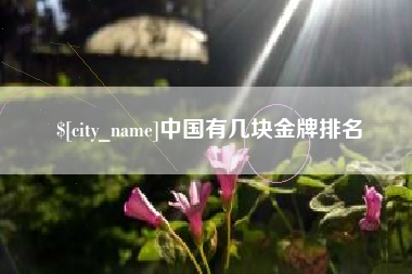 莱阳中国有几块金牌排名