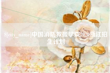 莱阳中国消防救援学院2020浙江招生计划