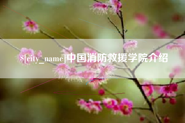 莱阳中国消防救援学院介绍