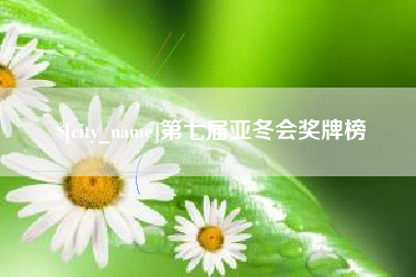 莱阳第七届亚冬会奖牌榜