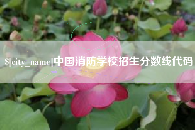 莱阳中国消防学校招生分数线代码