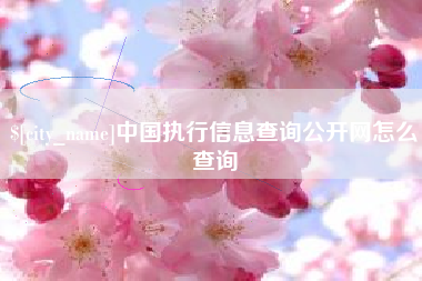 莱阳中国执行信息查询公开网怎么查询