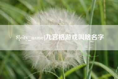 莱阳九宫格游戏叫啥名字