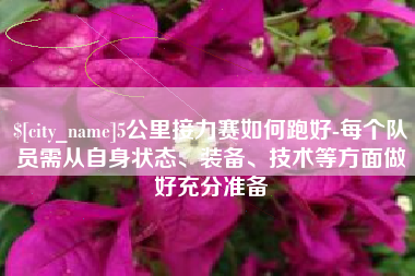 莱阳5公里接力赛如何跑好-每个队员需从自身状态、装备、技术等方面做好充分准备