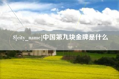 莱阳中国第九块金牌是什么