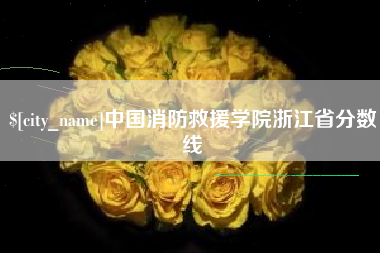 莱阳中国消防救援学院浙江省分数线