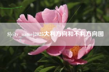 莱阳2025大利方向和不利方向图