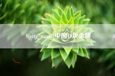莱阳中国19块金牌