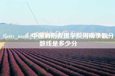莱阳中国消防救援学院河南录取分数线是多少分