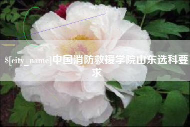 莱阳中国消防救援学院山东选科要求