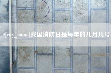 莱阳我国消防日是每年的几月几号