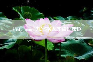 莱阳九宫格人才管理策略