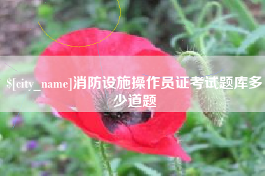 莱阳消防设施操作员证考试题库多少道题