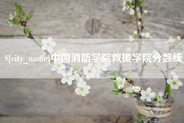 莱阳中国消防学院救援学院分数线