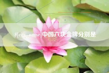 莱阳中国六块金牌分别是