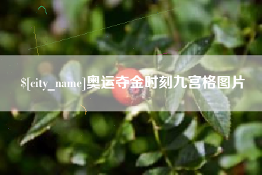 莱阳奥运夺金时刻九宫格图片